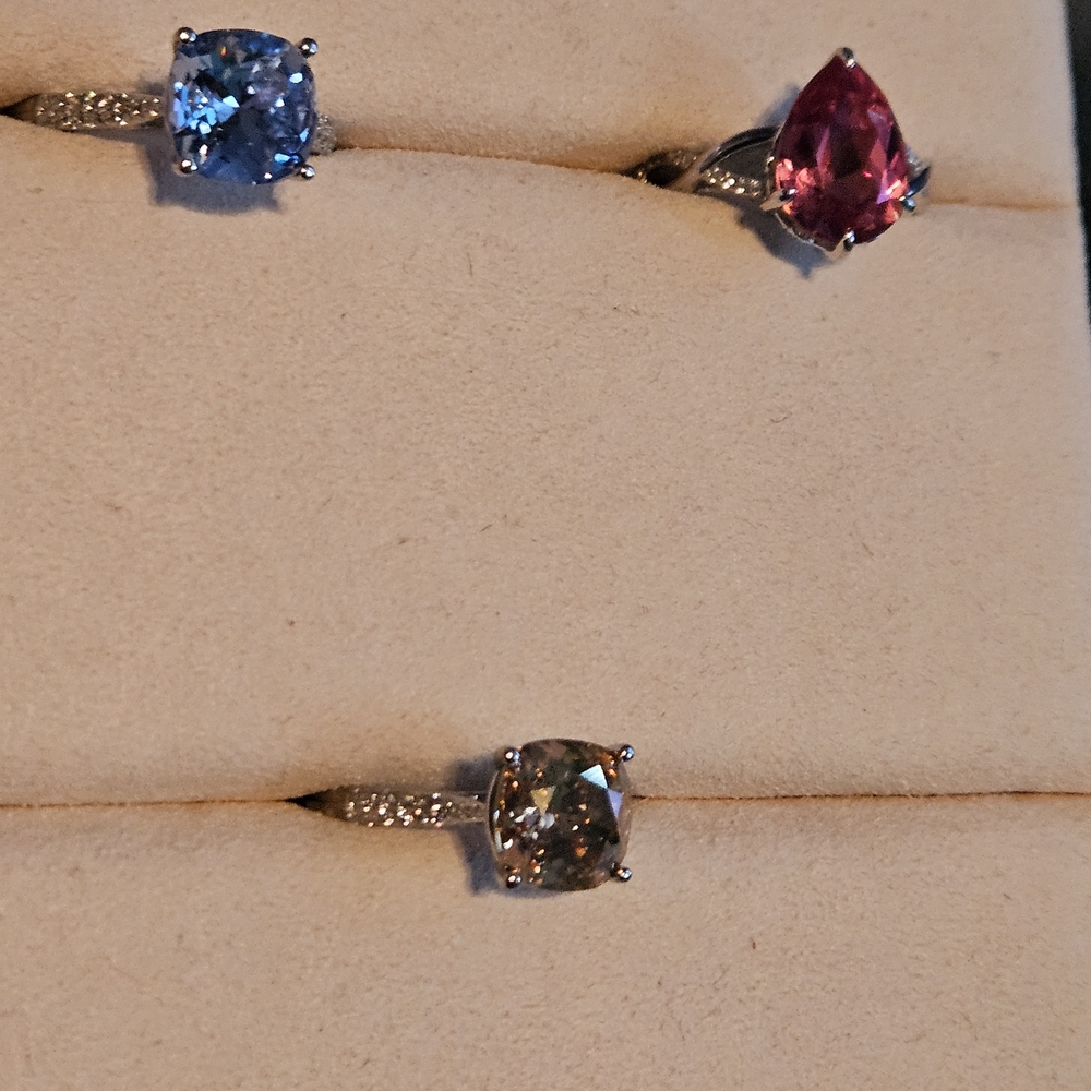 Fragrant Jewels Sterling Silver Satin Rings Size 10
